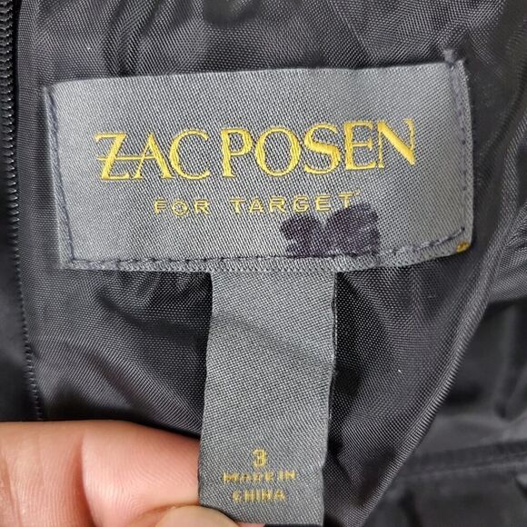 Zac Posen Strapless Dress Black Size 3 - Picture 3 of 12